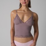 Women's Lace Underwear V-Neck Tank Top SK1268