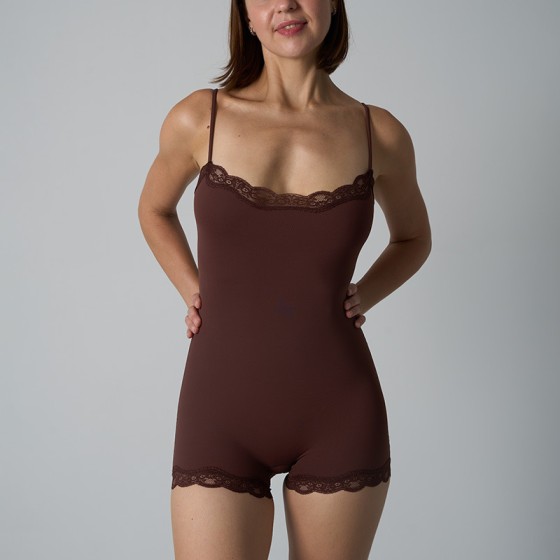 Women's lance suspenders bodysuit SK1224