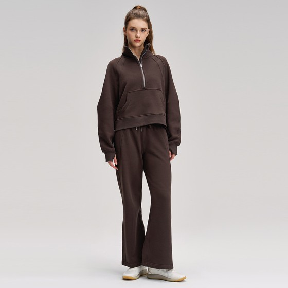 Women's winter warm sweatshirt + sweatpants set TZ38