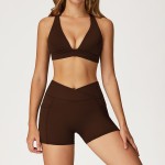 Women's Yoga Set Fitness Sports Bra + Shorts EWX2044