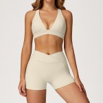 Women's Yoga Set Fitness Sports Bra + Shorts EWX2044