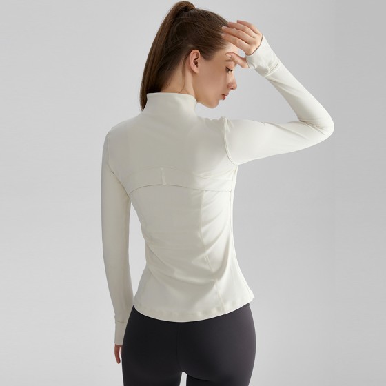 Women's Yoga Jacket Zipper Long Sleeve Top WT-046H