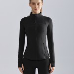 Women's Yoga Jacket Zipper Long Sleeve Top WT-046H