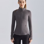 Women's Yoga Jacket Zipper Long Sleeve Top WT-046H