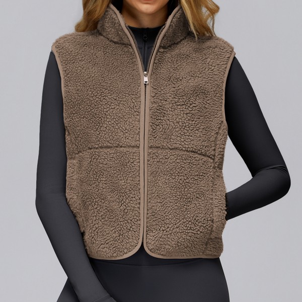 Women's Winter Warm Top Stand Collar Sports Vest EWT9500