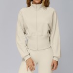 Women's Winter Zippered Sweatshirt Warm Top EWT2500