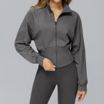 Women's Winter Zippered Sweatshirt Warm Top EWT2500