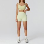 女士瑜伽服套装健身文胸+短裤TZ7028